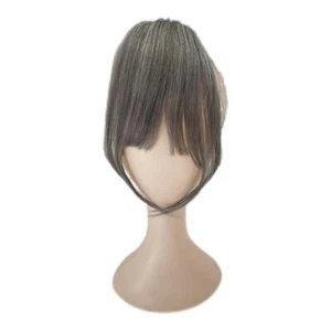 Clip en flequillo pelo gris oscuro - Imagen 1 de 2