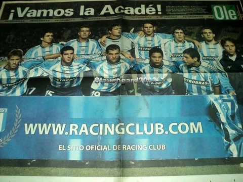RACING CLUB 2004 - GASTON FERNANDEZ - Original OLE POSTER 56 x 76 cm Argentina Cover
