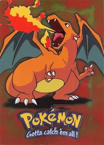 Charizard E6 de 12 - LOGO AZUL PLATA HOLO - SERIE 1 - TARJETA POKEMON TOPPS CASI NUEVA/LP - Imagen 1 de 2