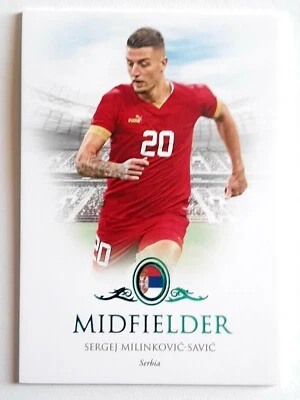 Sergej Milinkovic Savic. Turquoise 38/42. Serbia.Futera Unique 2023. - Image 1 of 2