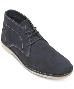 Kenneth Cole Men's Navy Passage Suede Boots Shoes - Picture 1 of 4