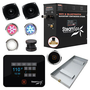 SteamSpa BKT900-A Black Series Bluetooth/WiFi 9kW QuickStart - Bronze