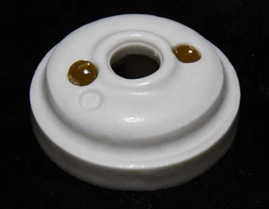VINTAGE NOS PORCELAIN PENDANT CAP - Picture 1 of 4