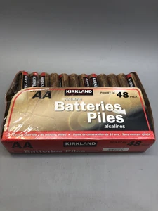 Kirkland Signature Alkaline AA Plus Batteries, 48 PK Exp 2030 New Open Packaging - Picture 1 of 4