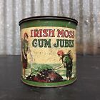 Irish Moss Gum Jubes by A.W Allen Melbourne Tin, Vintage Australian Kitchenalia