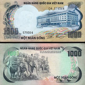 South Vietnam 1000 Dong, 1972, UNC-, P-34 - Picture 1 of 3