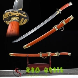 Chinese Traditional swords Handmade Antique Qing Dao Sword like Forged Damascus - Picture 1 of 11