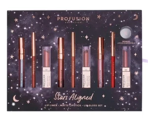 Profusion Cosmetics Stars Aligned Lip Set 9 Lip Liner Matte Lipstick & Lip Gloss - Picture 1 of 3