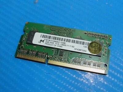 Dell 15.6 15R-5537 Micron SO-DIMM RAM Memory 2GB PC3L-12800S MT8KTF25664HZ-1G6M1 - Image 1 of 3