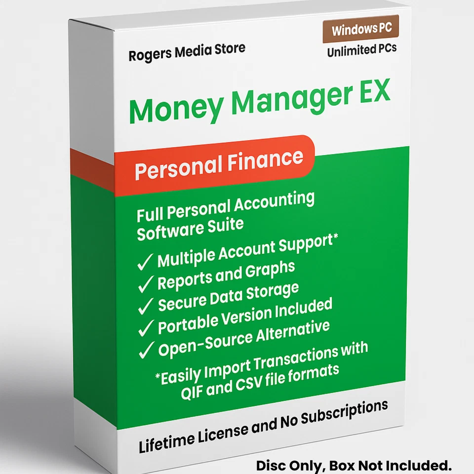 Money Manager Ex - Personal Accounting, Banking And Budgeting Software | CD - Image 1 of 4
