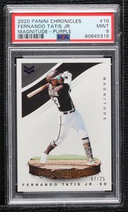 2020 Panini Chronicles Magnitude Purple /25 Fernando Tatis Jr #10 PSA 9 MINT