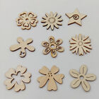  50 Pcs Wood Slices Wooden Craft Embellishments Shapes DIY Ornament Blank Chips
