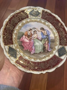 Royal Vienna Style Portrait Cabinet Plate Angelica Kauffman Josef Riedl Beehive* - Picture 1 of 12
