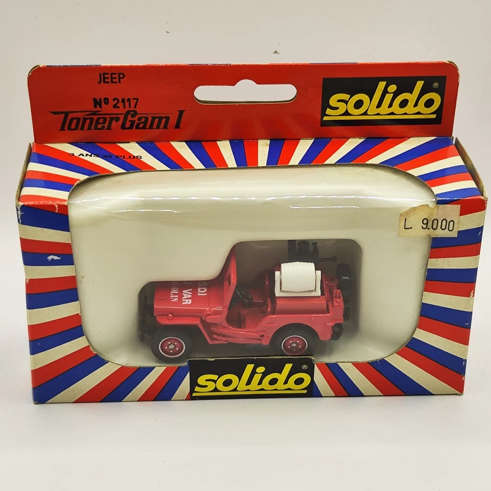 JEEP WILLIS "POMPIERS"  - SOLIDO 2117 - scala 1/43 - Immagine 1 di 1