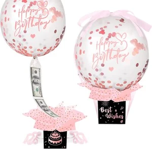 Upgraded Birthday Money Box for Cash Gift Pull, Funny Pull Money Balloon - Picture 1 of 7