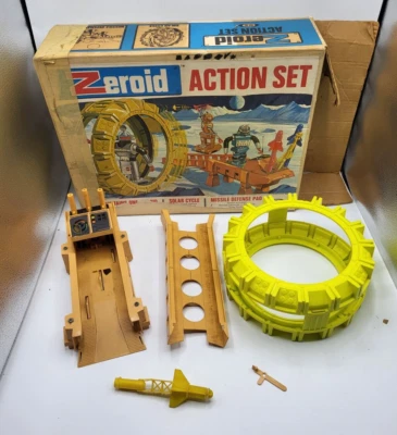 Vintage Ideal Zeroid Action Set Solar Cycle w/Original Box AS IS 1960s Space Toy - Image 1 of 4