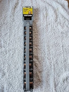 SEARS CRAFTSMAN 9 PC METRIC 3/8" DRIVE SOCKET SET NO. 34441 USA VINTAGE METRIC - Picture 1 of 11
