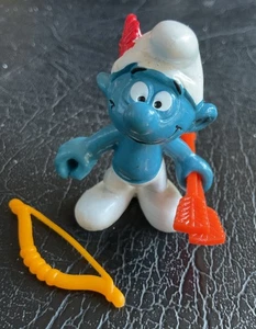 Vintage "DEFEKT" SCHLUMPF MIT PFEIL & BOGEN - Bild 1 von 6