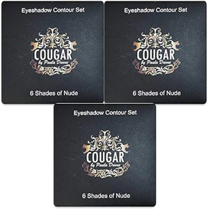 3 x Cougar by Paula Dunne Eye Shadow Contour Set  - 6 Shades of Nude -Eye Pallet - Picture 1 of 2