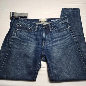 Madewell Mens Relaxed Taper Selvedge Jeans Logo 100% Cotton Size 29x32 Dark Blue - Picture 1 of 13