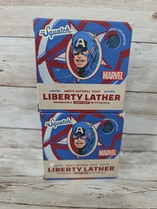 2 Pack - Dr. Squatch Liberty Lather Mens Daily Use Bars USA Handcrafted - 5 oz - Picture 1 of 2