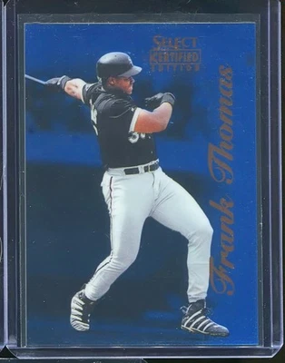 FRANK THOMAS 1996  SELECT CERTIFIED EDITION BLUE PARALLEL PRINT RUN /180 #1 RARE - Image 1 of 2