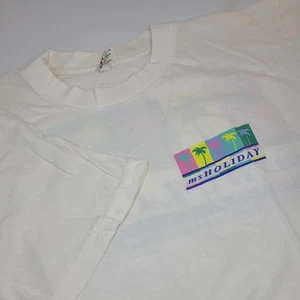 Vintage MS Holiday Carnival Cruise Line T-Shirt weiß XXL - Bild 1 von 6