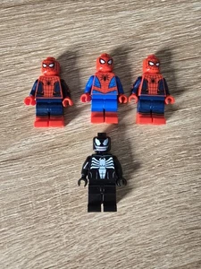 Lego Marvel Super Heroes Minifigure Bundle 4x Spiderman Figures And Venom - Picture 1 of 5