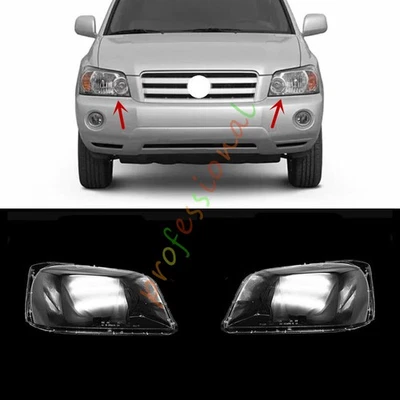 Cubierta de lente transparente para ambos faros + sellador para Toyota Highlander 2004-2006 Foto 1 de 4