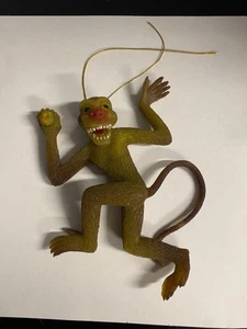 Gigantor Monkey 6" Rubber Jiggler  Monster 1970s Vintage W/Complete Tail & Digit - Picture 1 of 8
