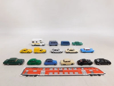 15X WIKING H0 1:87 Modello VW Post BMW Taxi Porsche Carrera RR Ecc #DX434-1 - Immagine 1 di 4