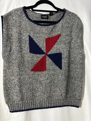 Chaleco suéter tejido Catalina para mujer gris sin mangas talla L (SW27) Foto 1 de 4