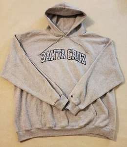Champion Grey Santa Cruz Hoodie Sweatshirt 2XL - Picture 1 of 6