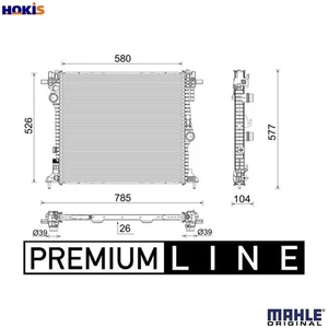 RADIATOR ENGINE COOLING CR 2587 000P FOR ALFA ROMEO 552 73 835/EC2 2.0L 4cyl - Picture 1 of 19
