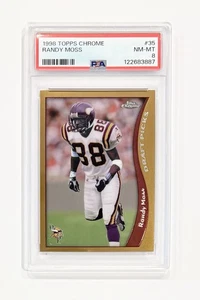 1998 Topps Chrome Draft Picks Randy Moss #35 PSA 8 Rookie RC HOF Vikings - Picture 1 of 1