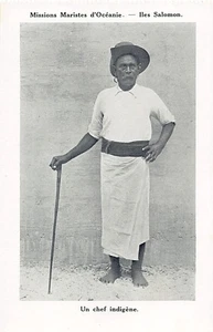 Solomon Islands - An Indigenous Chief - Publ. Marist Missions in Oceania - Picture 1 of 2