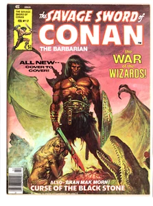 THE SAVAGE SWORD OF CONAN #17 NM MARVEL COMICS 1977 BRONZE AGE BRAN MAK MORN - Picture 1 of 2