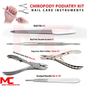 Kit de podología profesional de cortador encarnado lima de uñas pinzas gruesas para uñas CE - Imagen 1 de 7