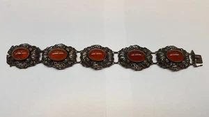 Pulsera de plata 835 plata ámbar pulsera ámbar ámbar joyería ámbar - Imagen 1 de 9