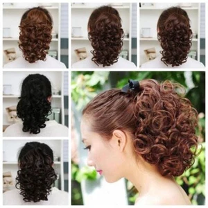 Curly Drawstring Ponytail Wig Synthetic Pony Tail Hairpiece Girls - Picture 1 of 16