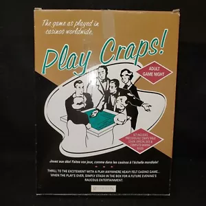 CRAPS Por RESTAURACIÓN HARDWARE Felt Play Craps Mesa CVR Adulto Juego Casino Noche - Imagen 1 de 12