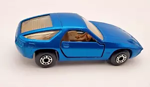 Vintage Matchbox Nr. 1979 Porsche 928 Mittelblau Metallic Bj 59 Top Zustand. - Bild 1 von 7