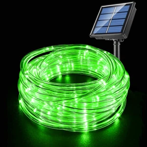 12M Solar LED Rope Tube Fairy String Light Strip Waterproof Outdoor Garden Patio - Picture 1 of 10