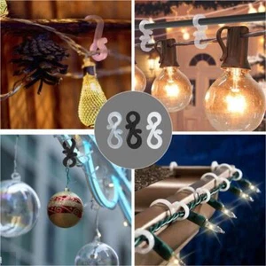 Gutter Hanging Hooks Clips for Christmas Xmas String Lights Outdoor - Picture 1 of 10