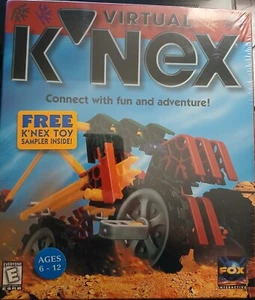 Virtual K'Nex - For PC - Sealed Large Box Includes Free K'Nex Toy - Picture 1 of 1
