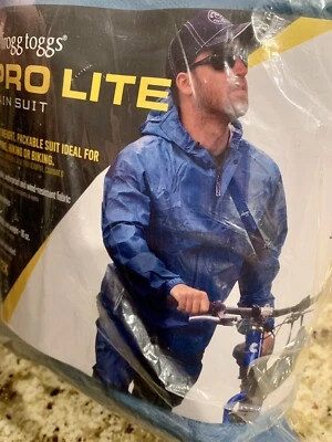Traje de Lluvia Frogg Toggs Pro Lite XL/2X Impermeable Transpirable Azul Adulto Caminata Campamento Foto 1 de 4
