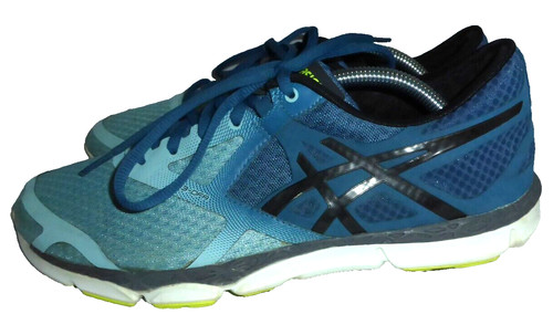 ASICS SCARPE DA GINNASTICA UOMO BLU SINTETICHE STRINGATE TAGLIA UK 9 5 EU 44 US 10 OTTIME CONDIZIONI