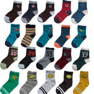 10 pairs Cushion ankle socks sock new girl girls boy boys toddler kids kid sport - Picture 1 of 9