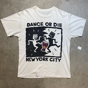 T-Shirt Keith Haring Dance or Die Baumwolle weiß Unisex S-4XL Herren Damen VN0869 - Bild 1 von 5