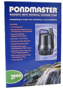 Pondmaster MDWP20 2000 gph Mag-Drive Pond & Waterfall Pump w/Check Valve - 02650